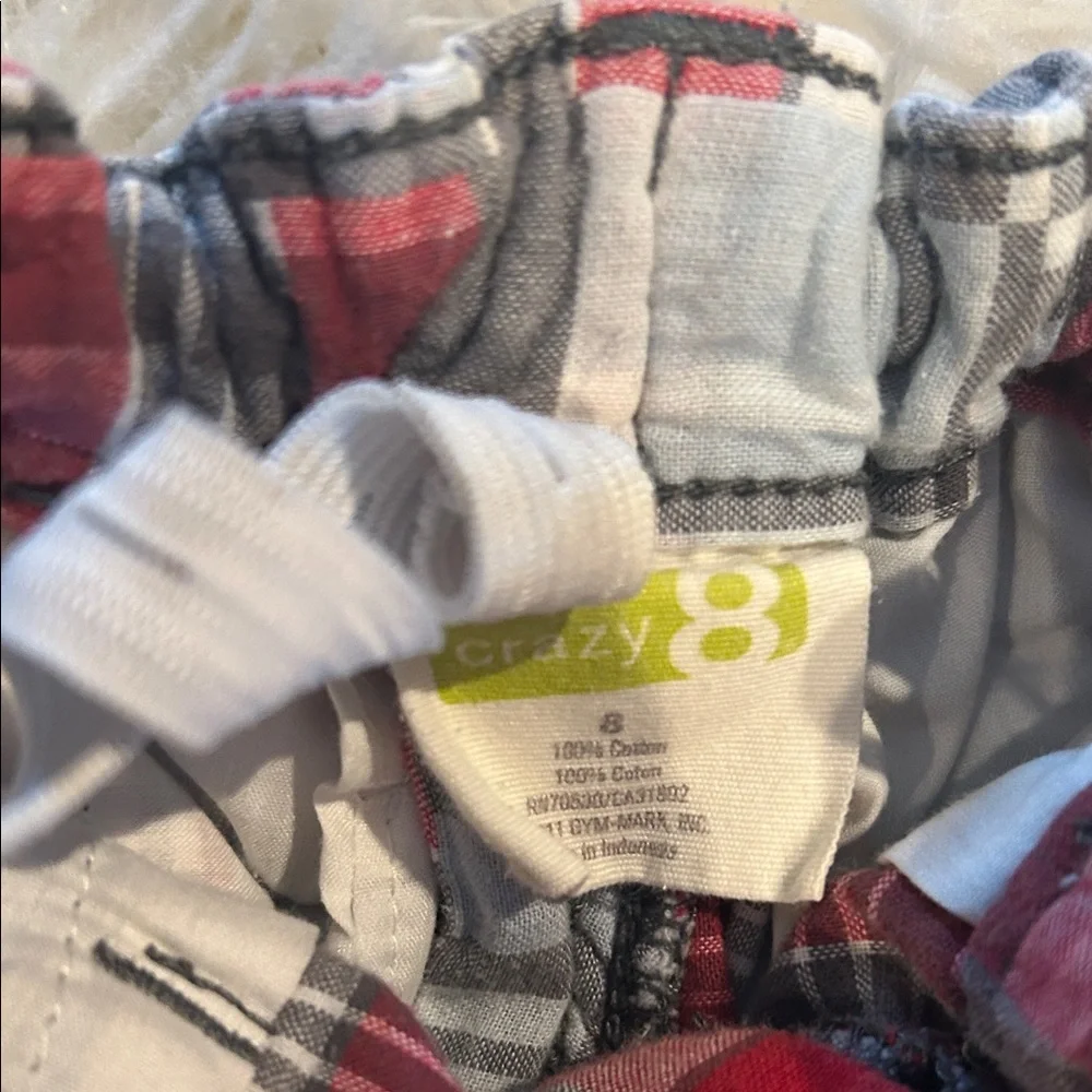 Old Navy & Crazy 8 Boys Plaid Shorts - Size 8- Bundle, Summer Play, Cheap lot